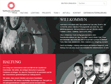 Tablet Screenshot of hartmann-consultants.com